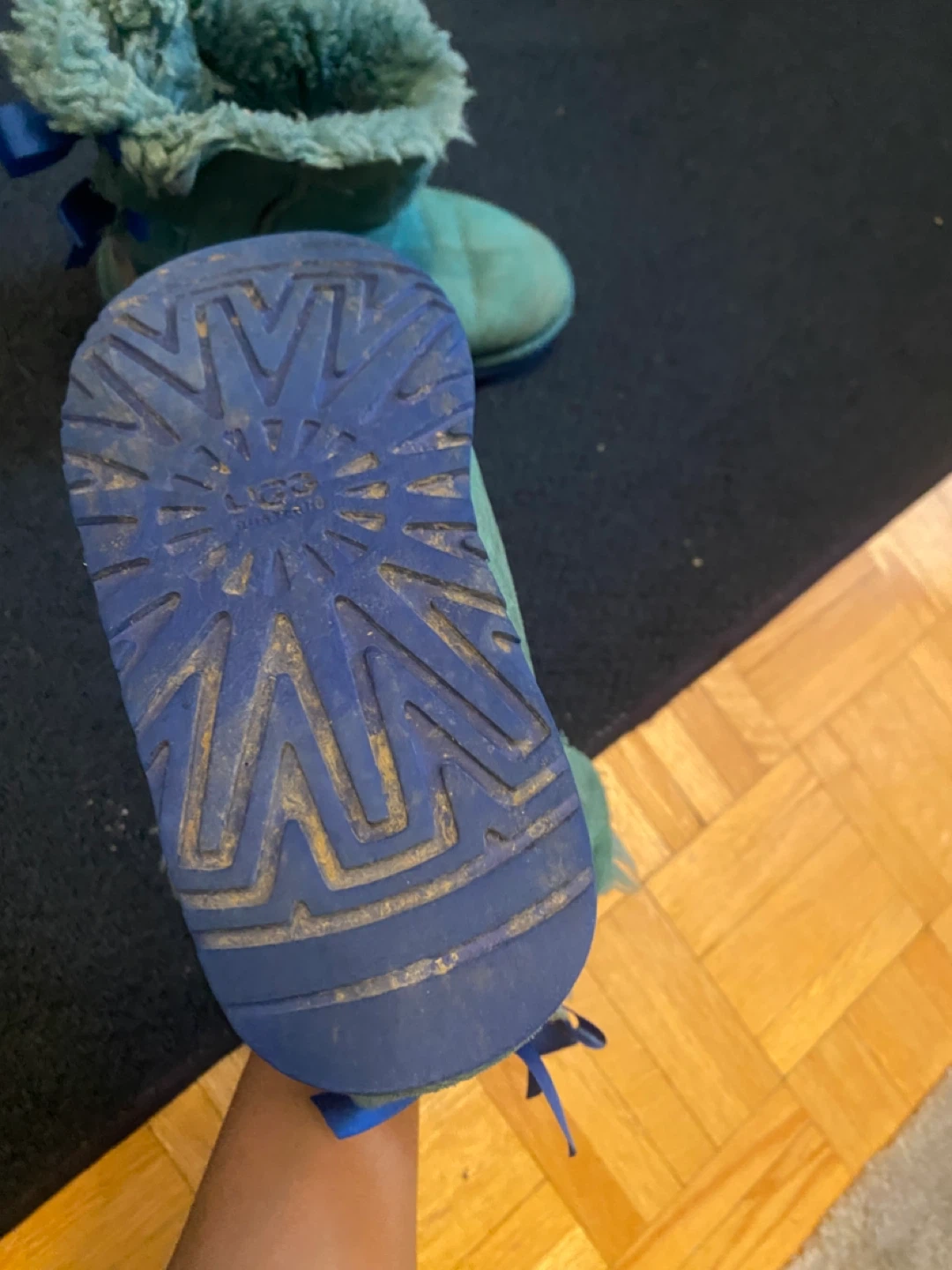 UGG Australia Teal Boots with Blue Bows - photo 5