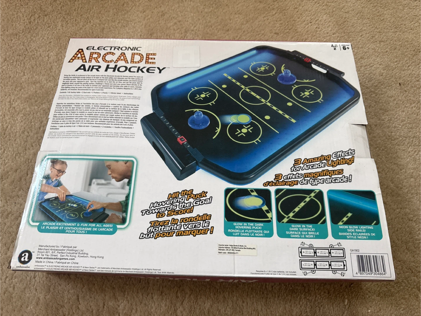 Electronic Arcade Air Hockey Neon Series Game - photo 2