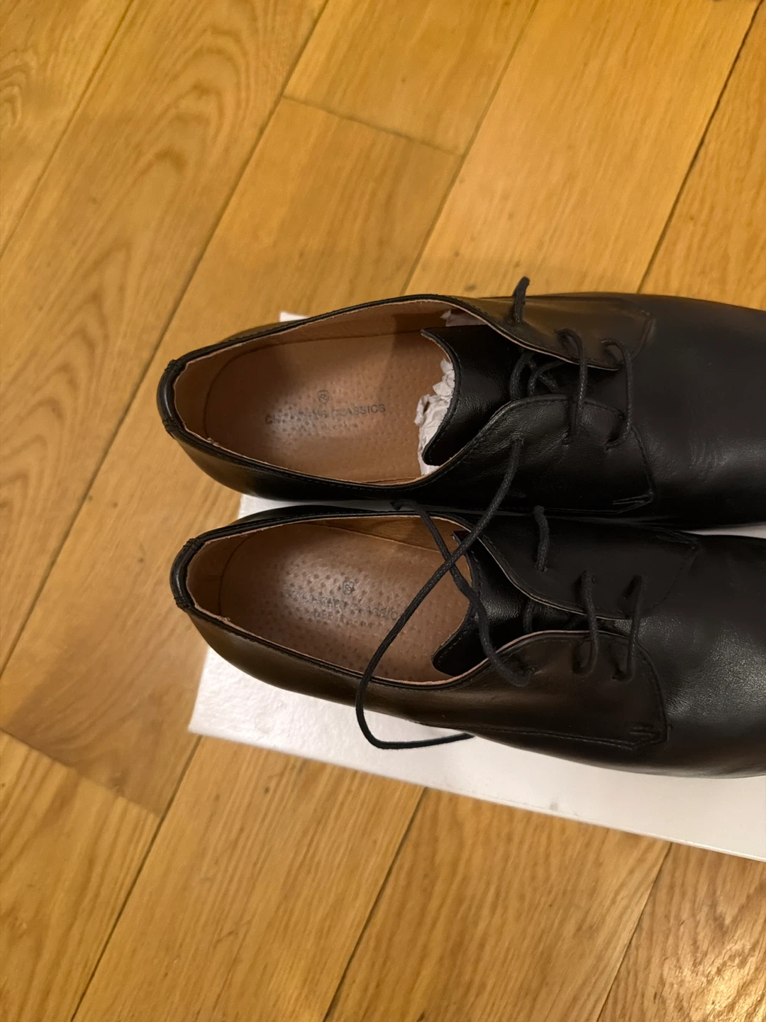 Childrens Classics Black Leather Dress Shoes - Size 40 - photo 3