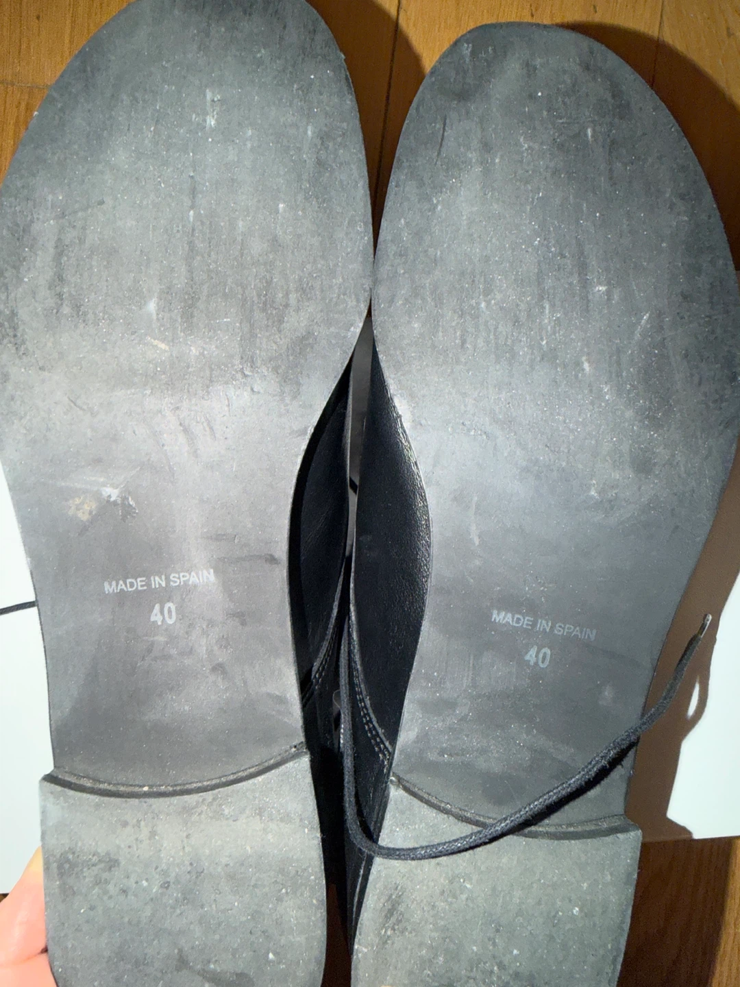 Childrens Classics Black Leather Dress Shoes - Size 40 - photo 2