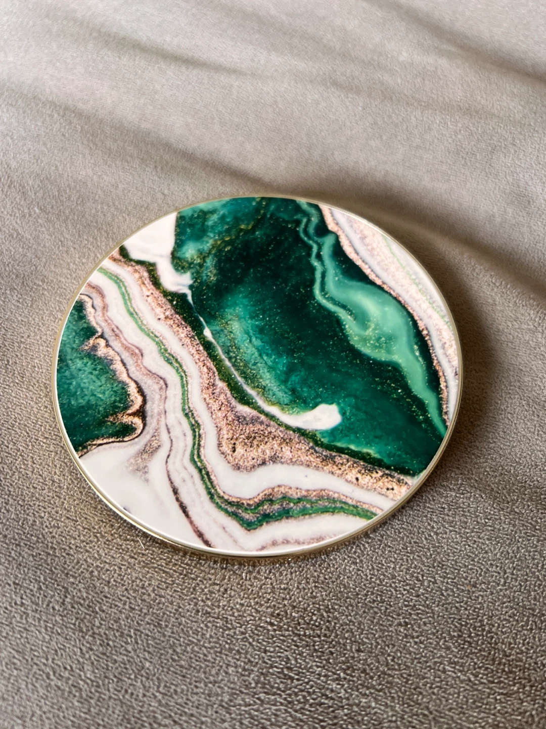 iDEAL OF SWEDEN Wireless Charger - Green Marble