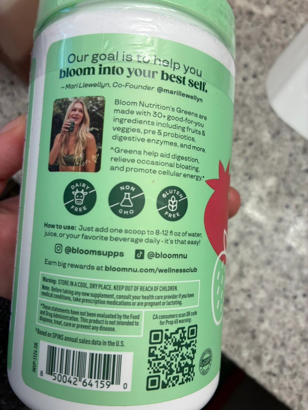 Bloom Greens & Superfoods Strawberry Kiwi Flavored Supplement - photo 3