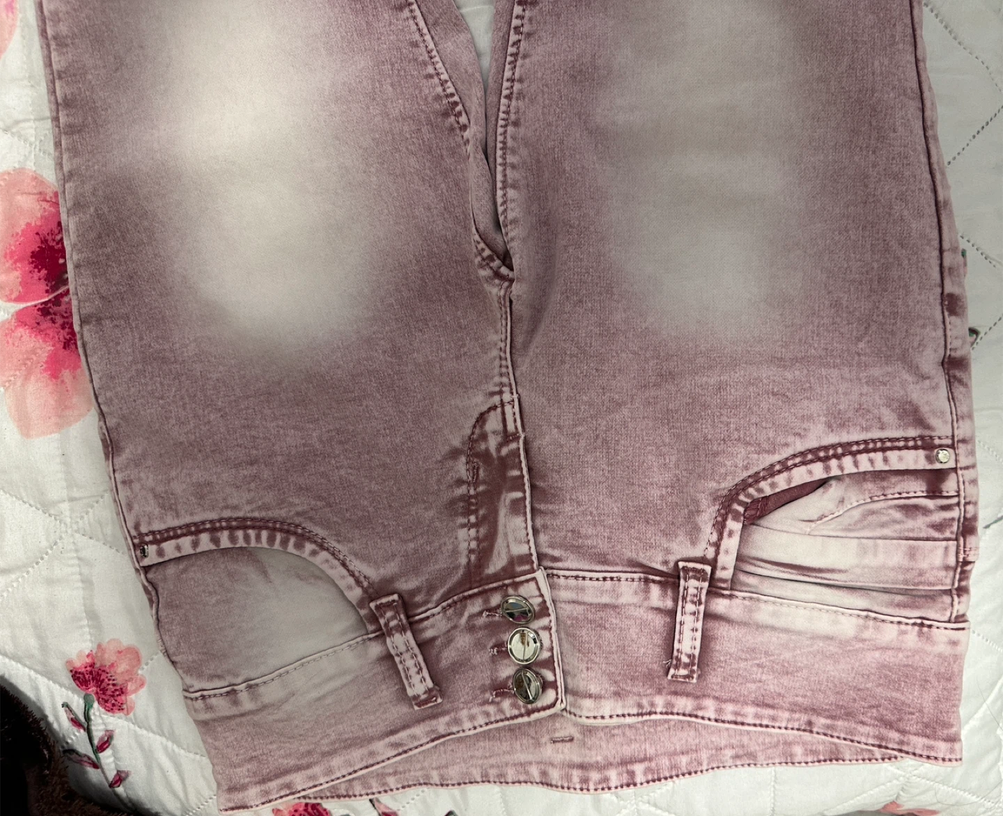 Pink Wash Denim Jeans - photo 3