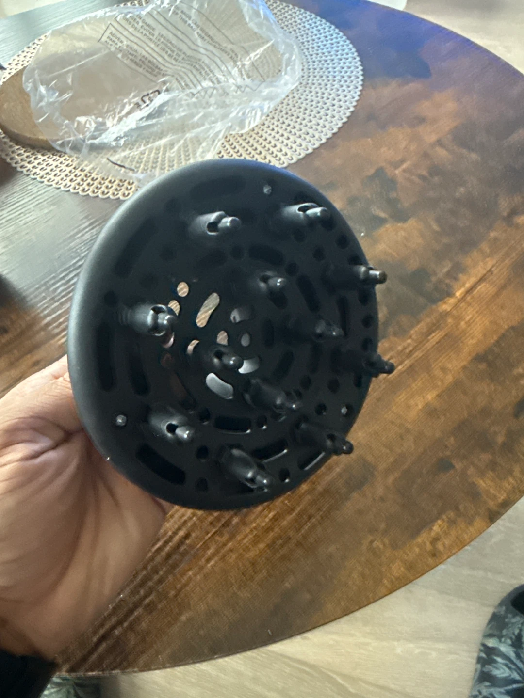 Black Hair Dryer Diffuser Attachment 🏆 - photo 3