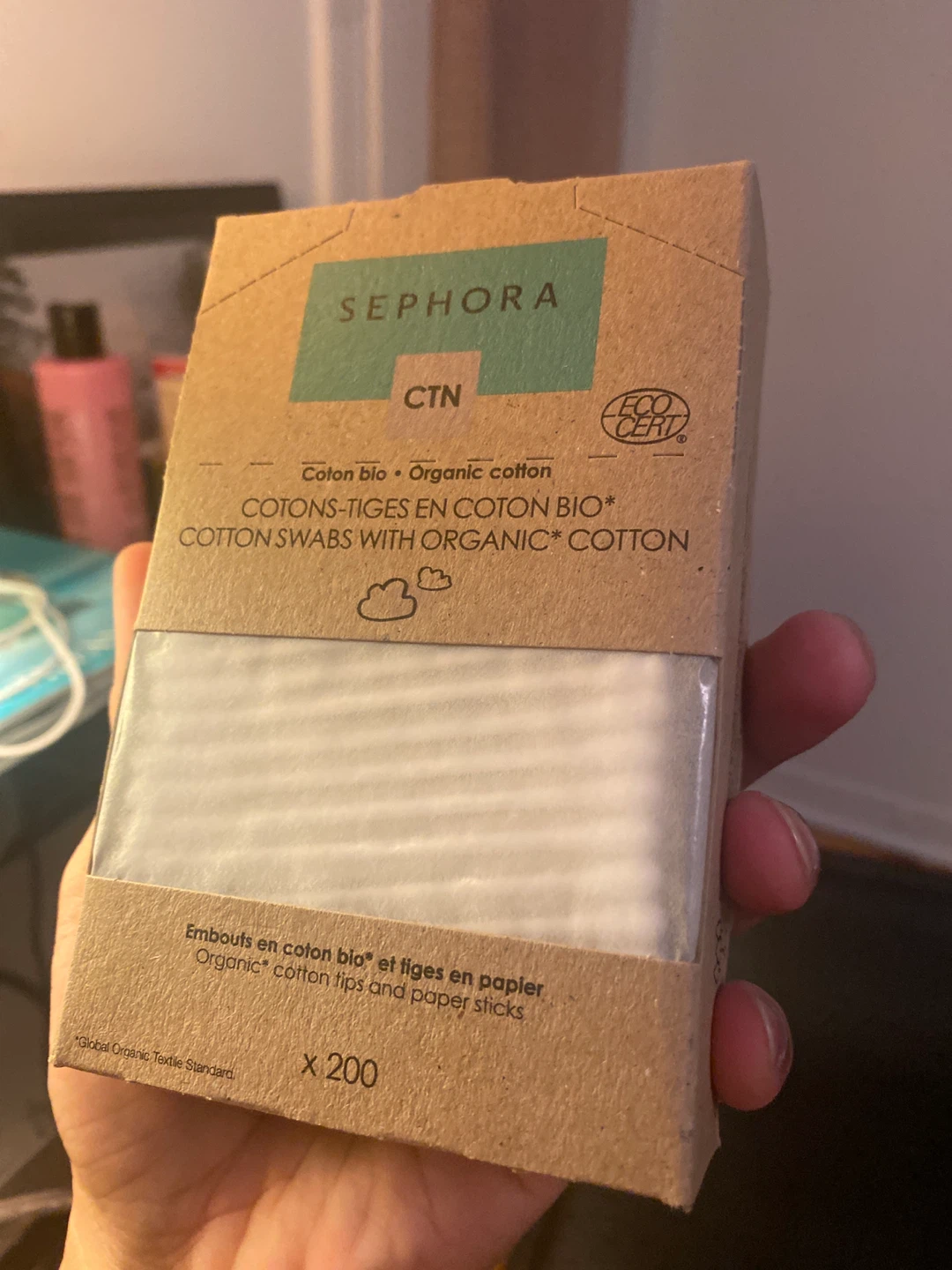 Sephora CTN Organic Cotton Swabs - 200 Count 🏆 - photo 2