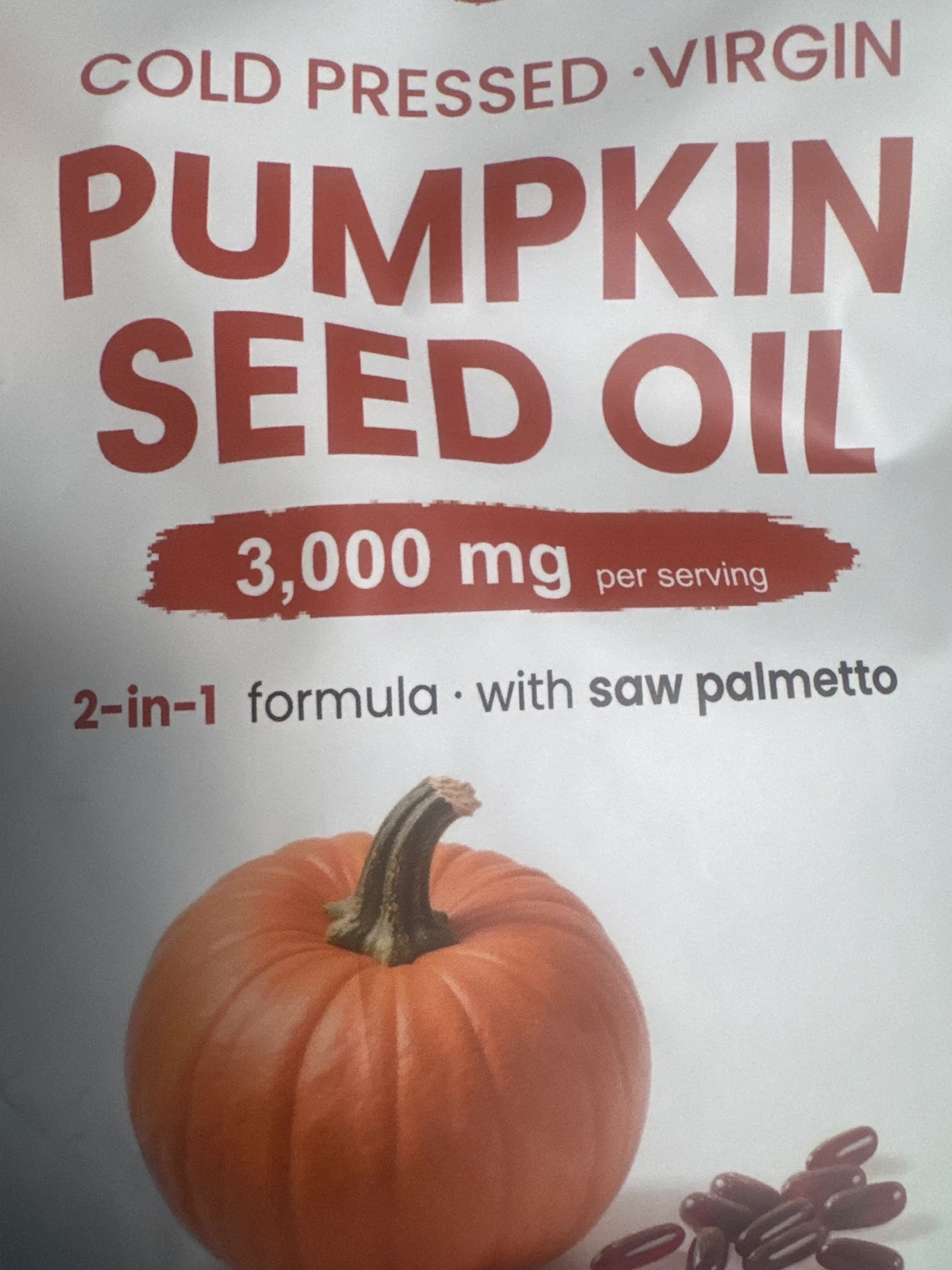 Oufex Virgin Pumpkin Seed Oil with Saw Palmetto - 150 Softgels - photo 3