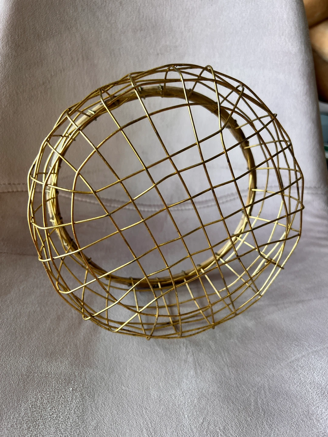 Wire and Bamboo Basket - photo 2