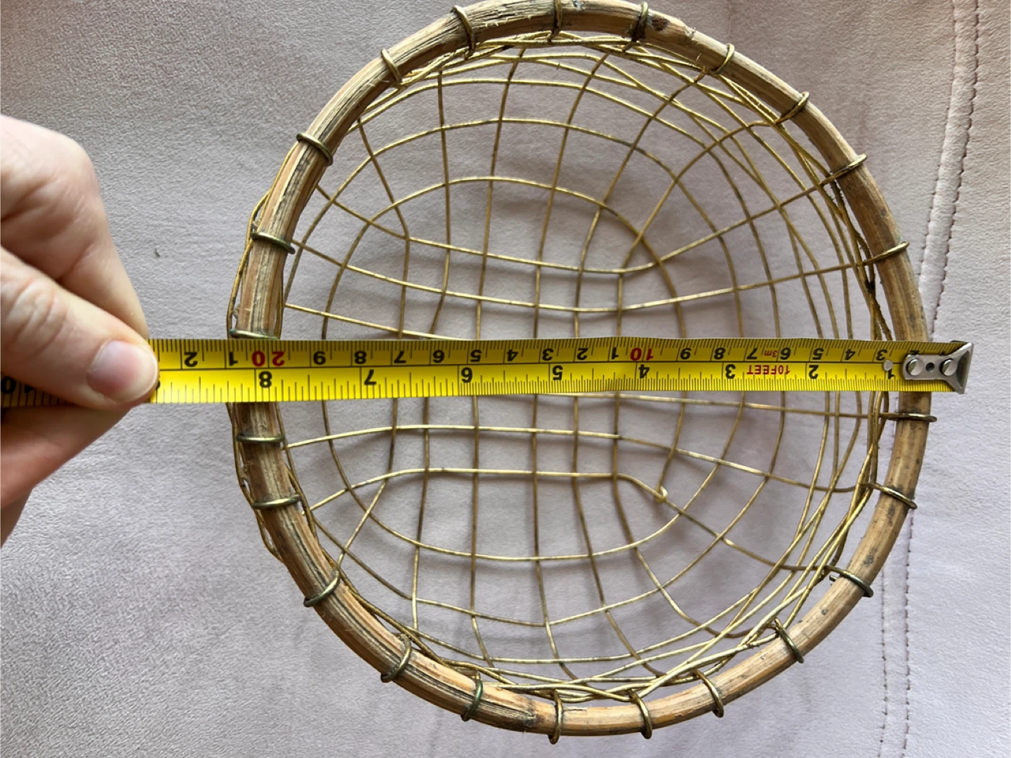 Wire and Bamboo Basket - photo 3