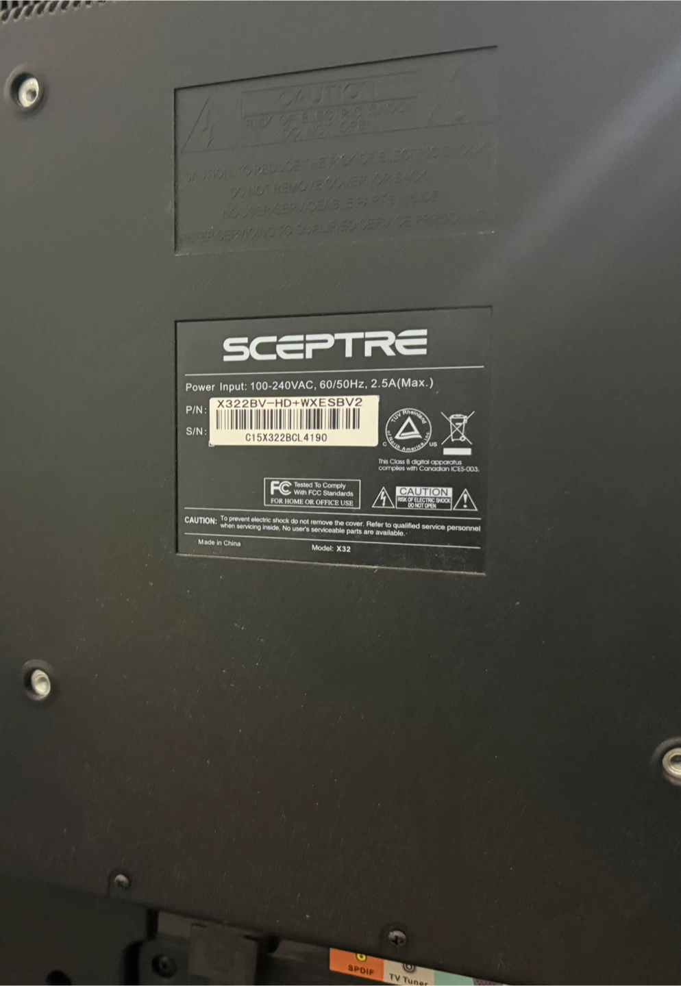Sceptre 32" HD TV - photo 4