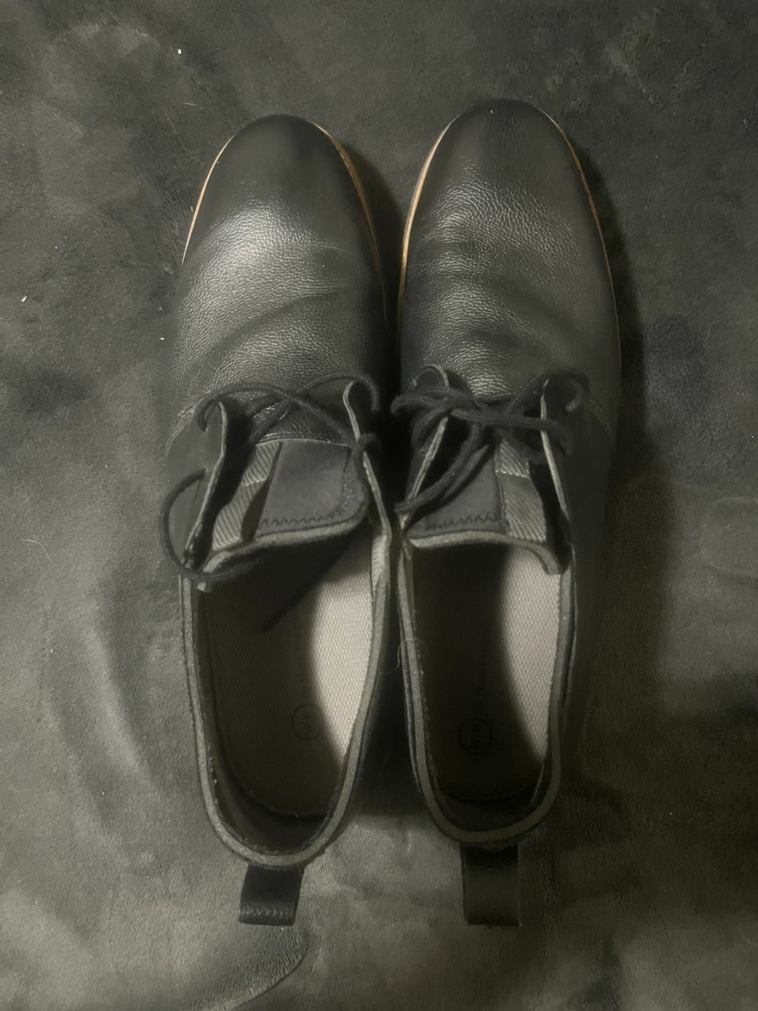 Hush Puppies Black Leather Casual Shoes Men's Size 13 - photo 2