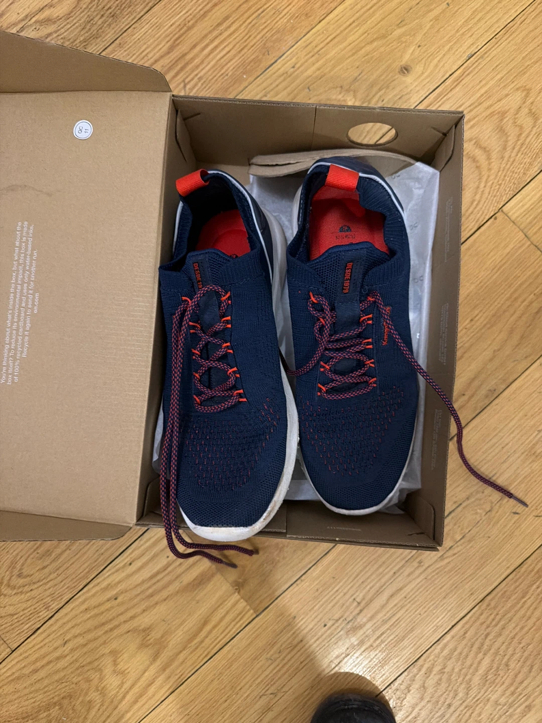 KangaROOS Navy Blue Knit Sneakers