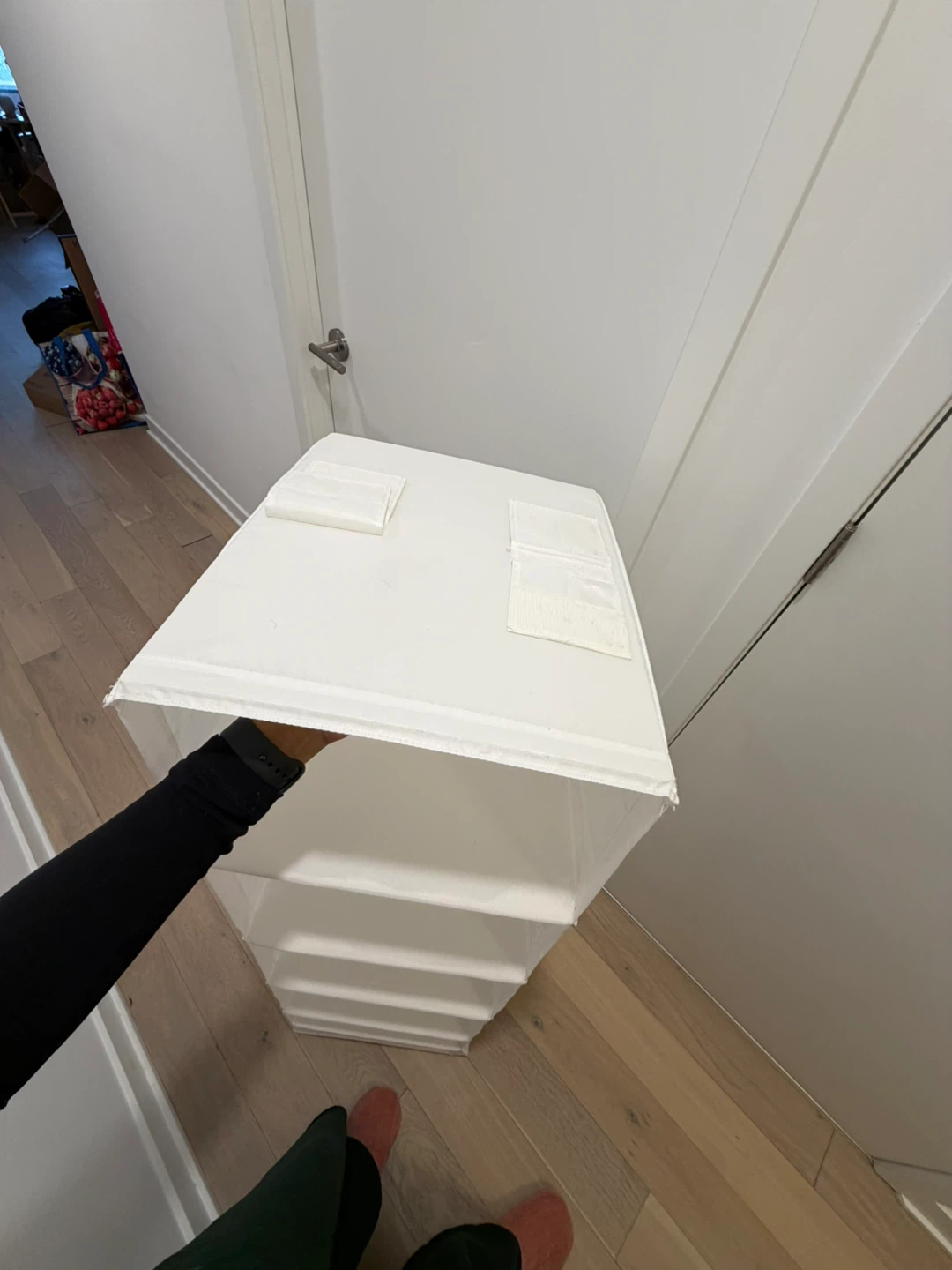 White Hanging Closet Organizer with 5 Shelves - photo 2