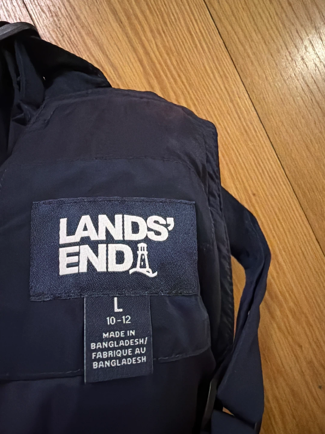Lands' End Navy Blue Ski Overalls - Size L (10-12) - photo 2