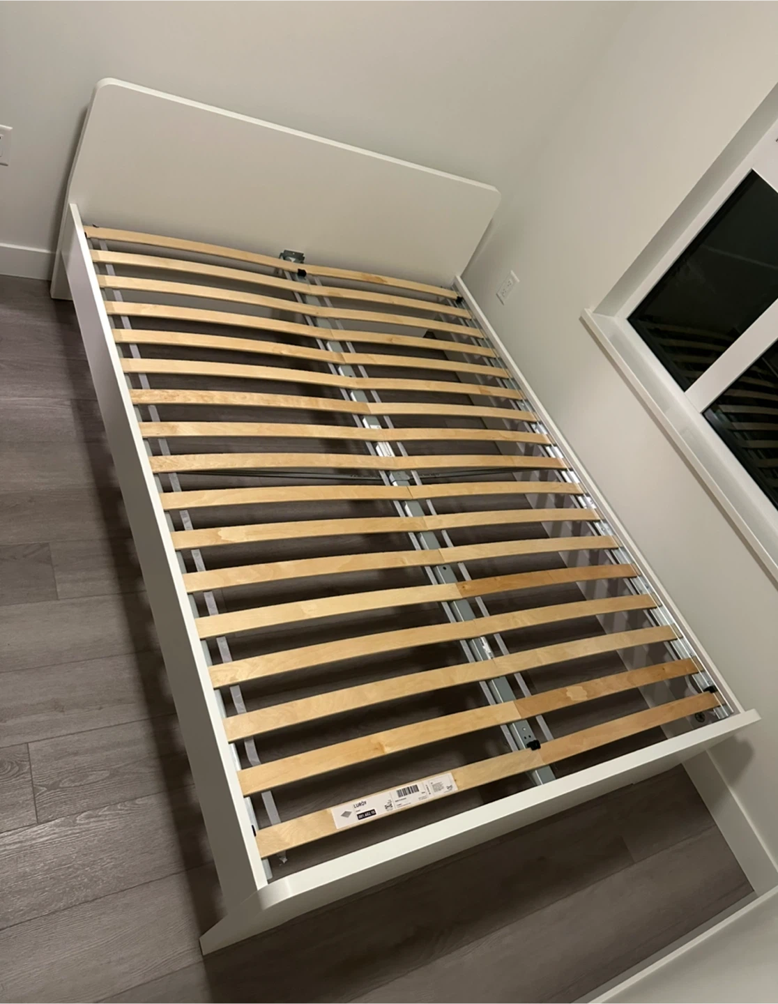 Ikea white Queen bed frame *Delivery free