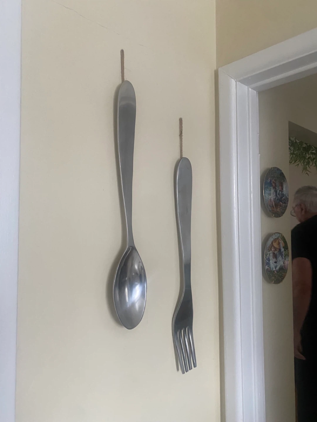 Large Decorative Spoon and Fork Wall Art