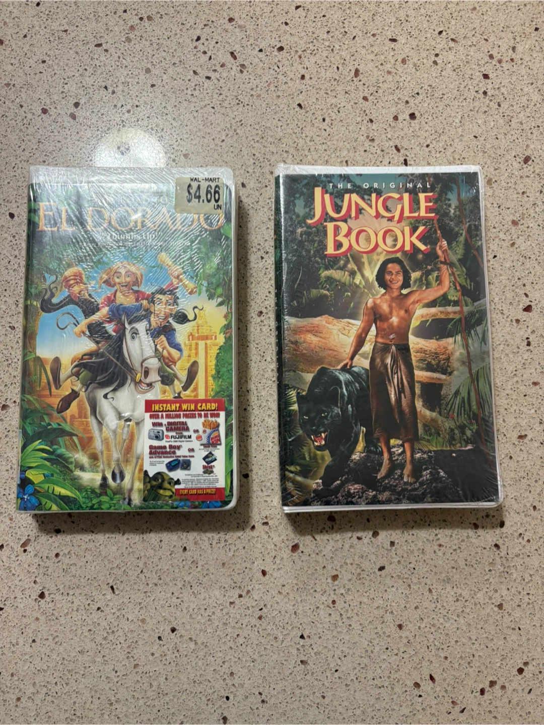 The Original Jungle Book & The Road to El Dorado VHS Tapes