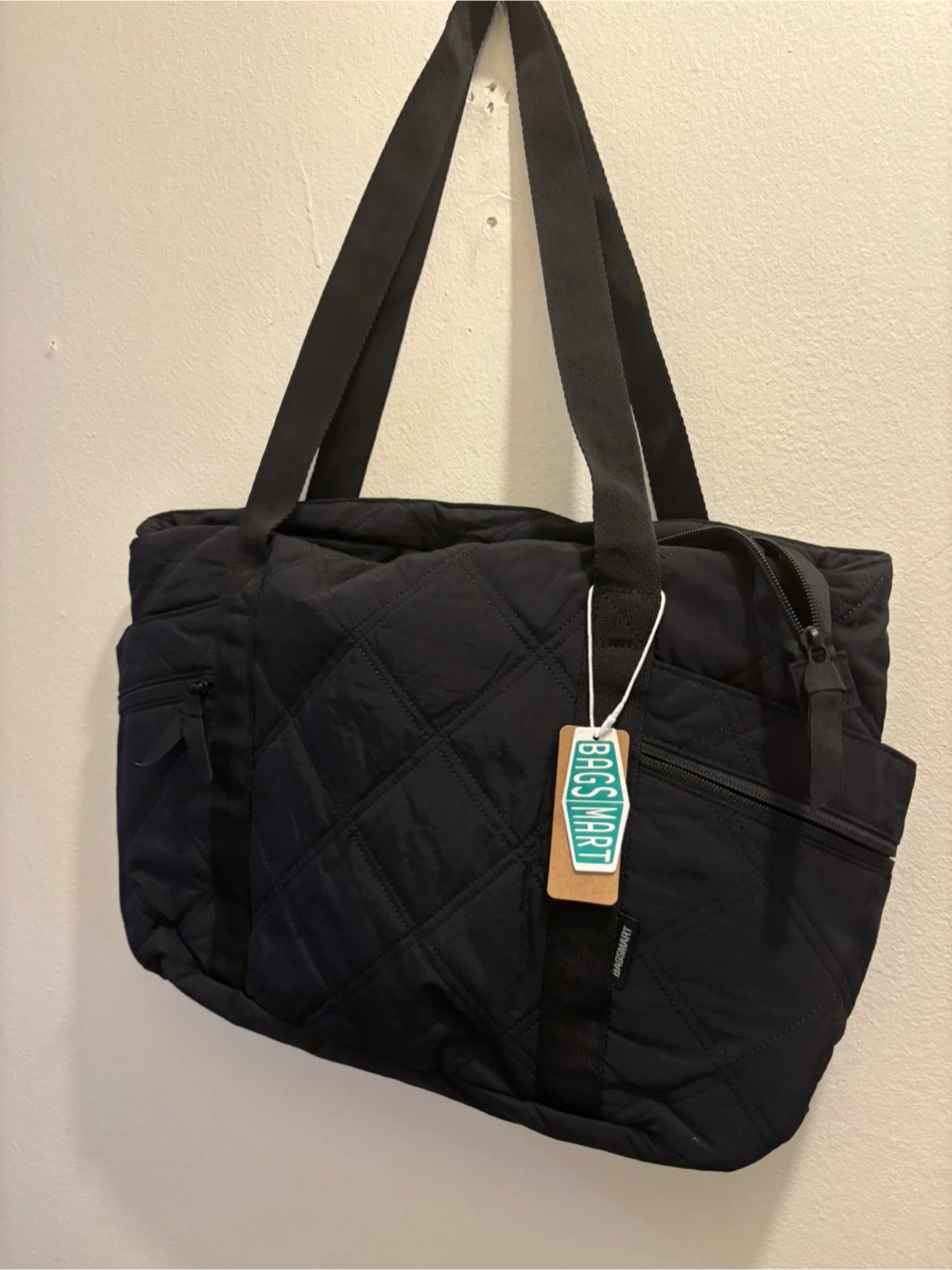 NEW-BAGSMART Quilted Duffel Bag