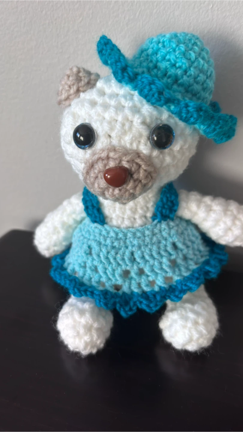Handmade Crochet Teddy Bears with Outfits