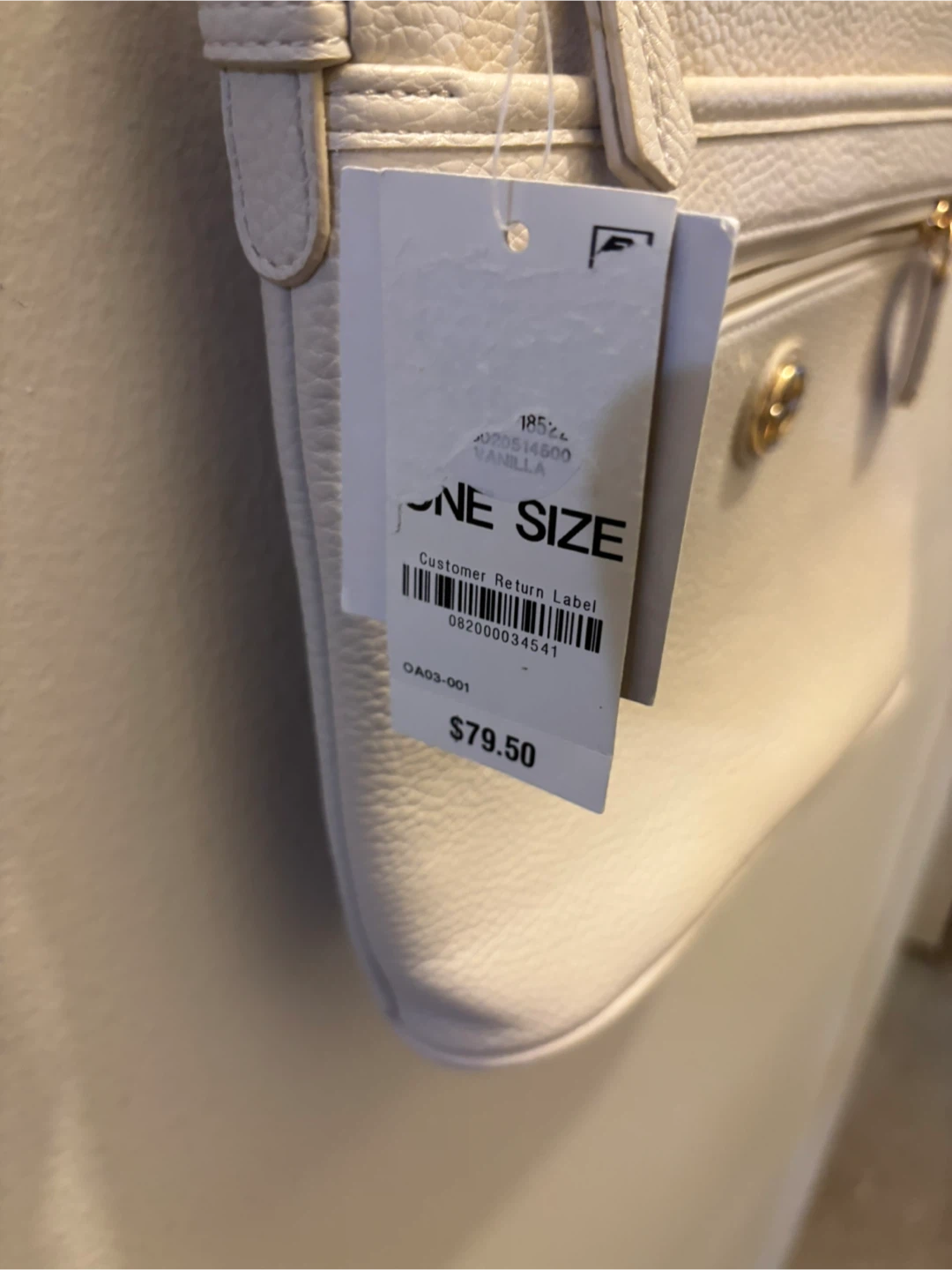 NEW WITH TAG-Gianni Bernini Cream Crossbody Purse - photo 3