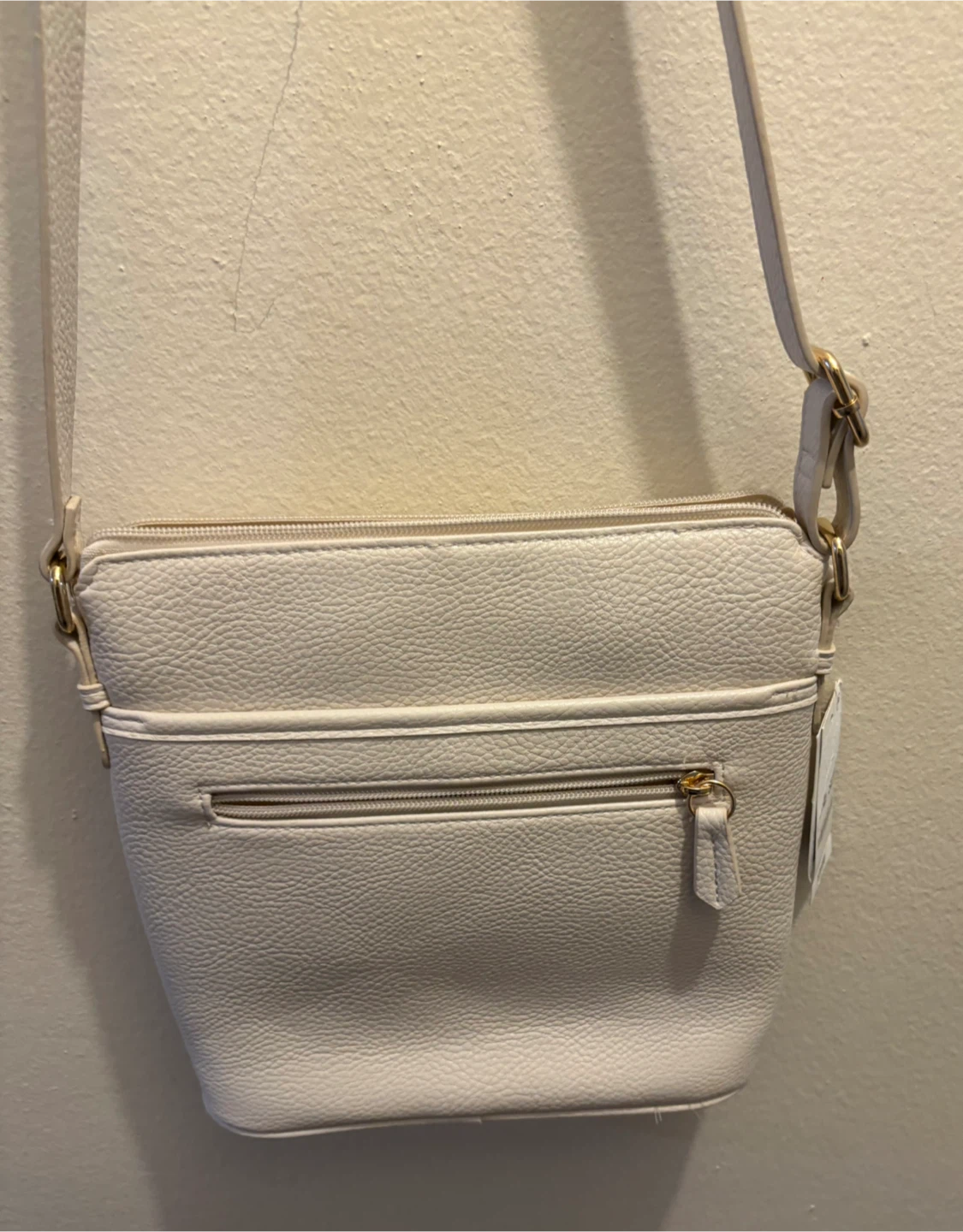 NEW WITH TAG-Gianni Bernini Cream Crossbody Purse - photo 4