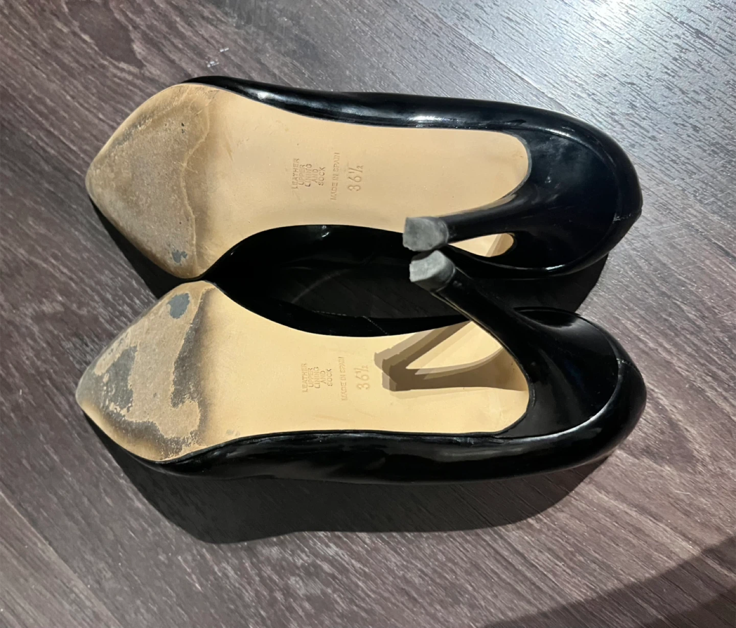 Browns Couture Black Patent Leather Pumps - Size 36.5 - photo 4