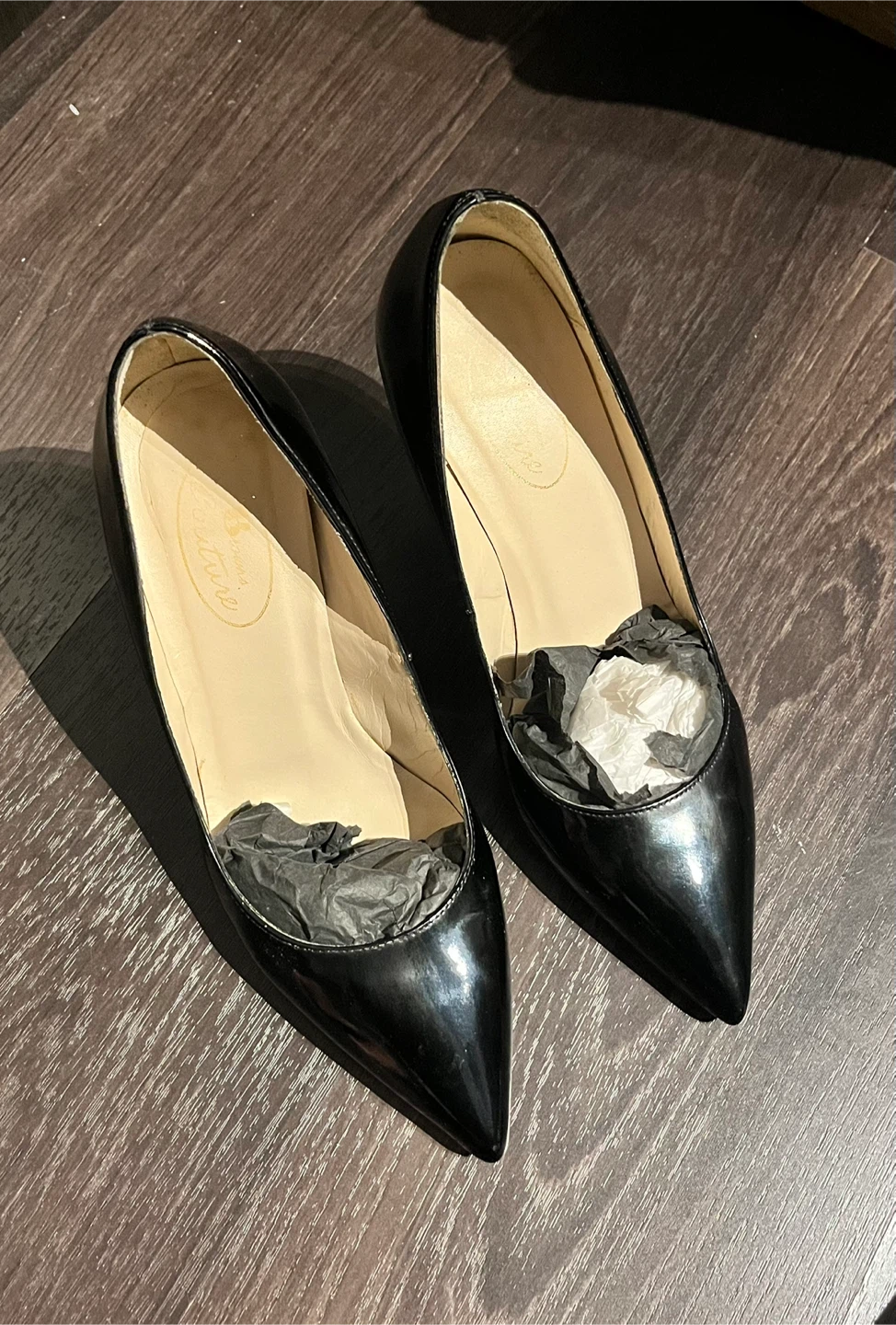 Browns Couture Black Patent Leather Pumps - Size 36.5