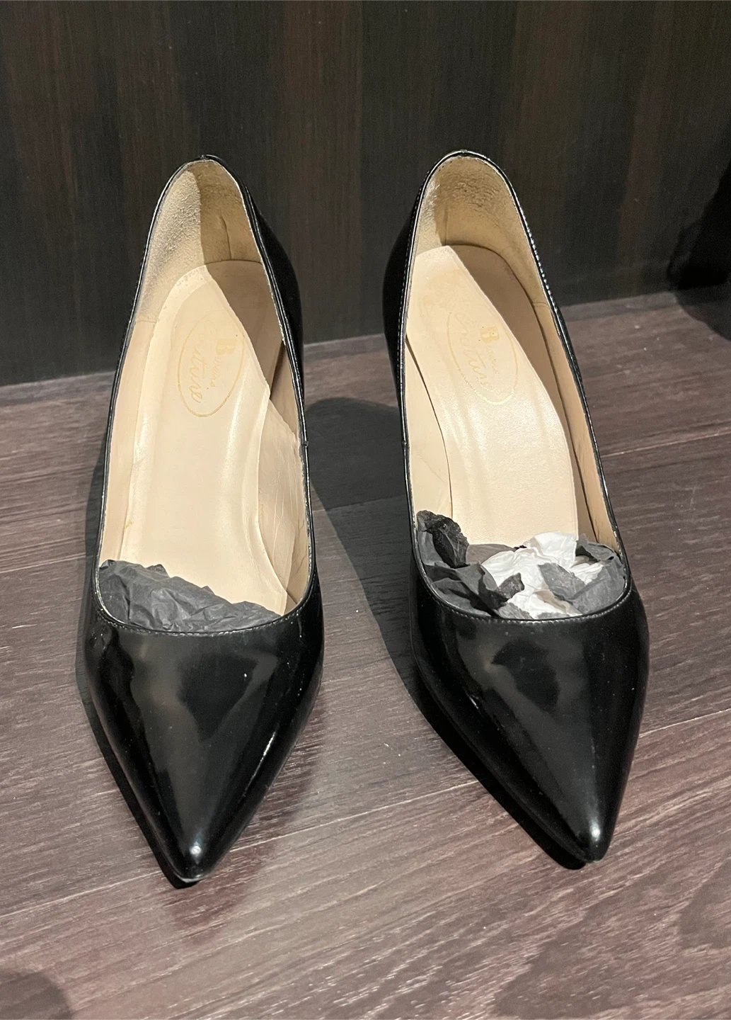 Browns Couture Black Patent Leather Pumps - Size 36.5 - photo 2