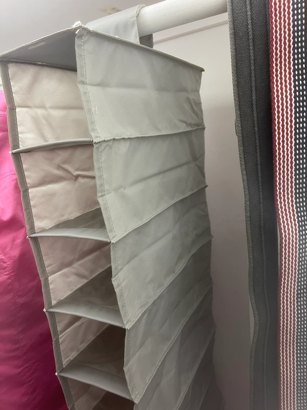 Grey 10-Shelf Hanging Closet Organizer - photo 3