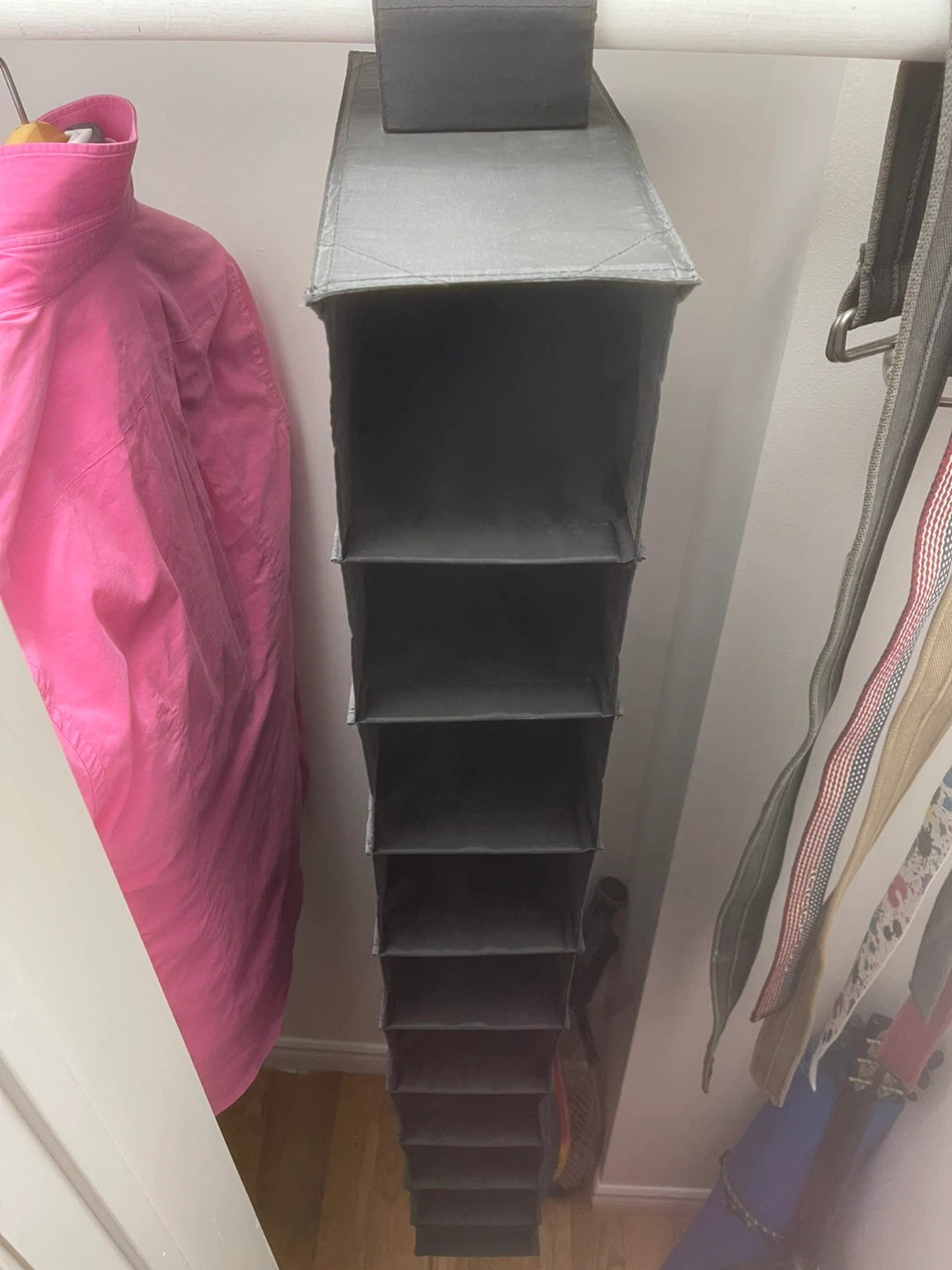 Grey 10-Shelf Hanging Closet Organizer - photo 2