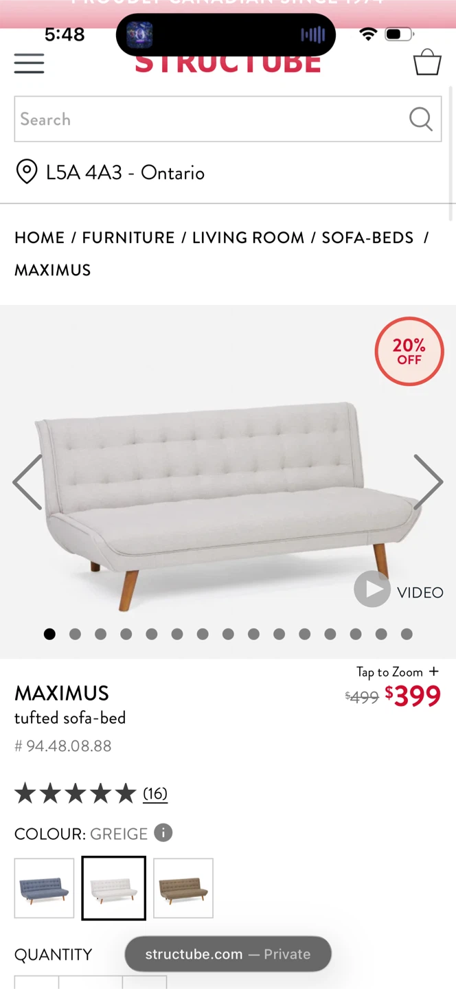 STRUCTUBE Sofa-Bed/Futon - photo 4