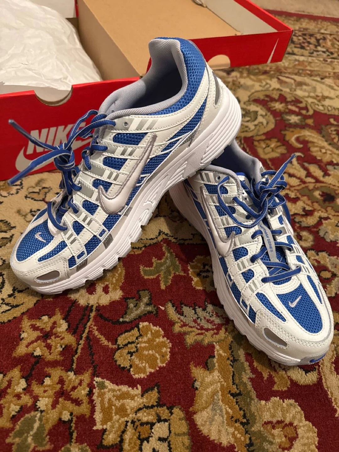 Nike P-6000 Sneakers White/Blue - photo 2