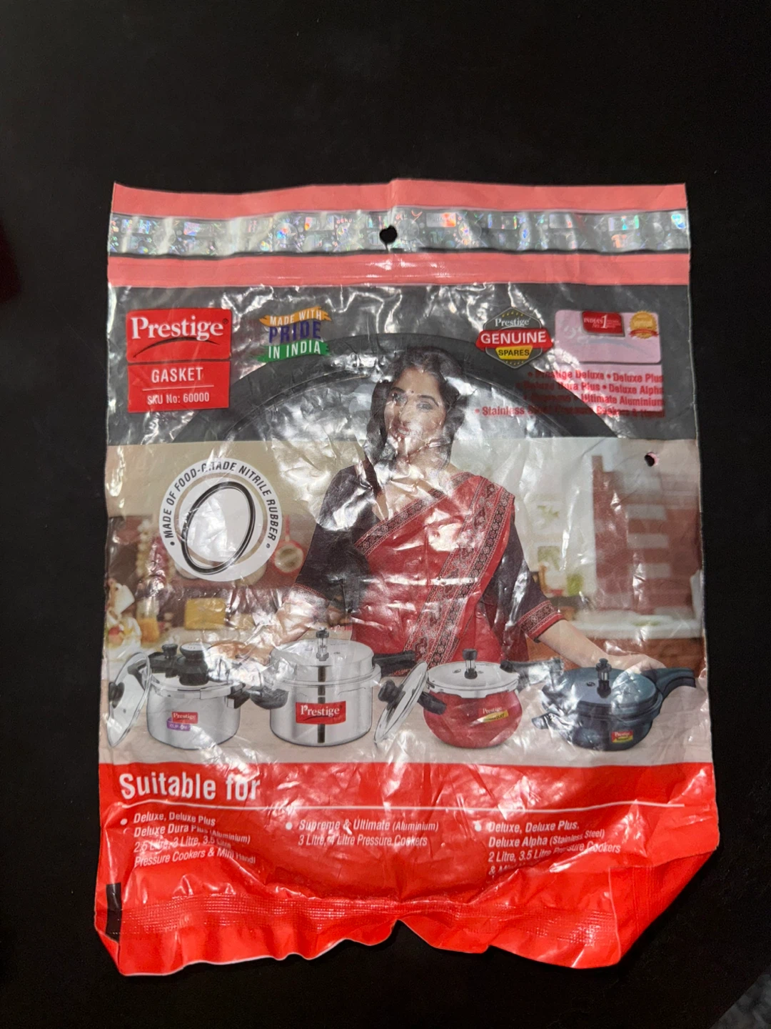 Prestige Pressure Cooker Gasket SKU 60000