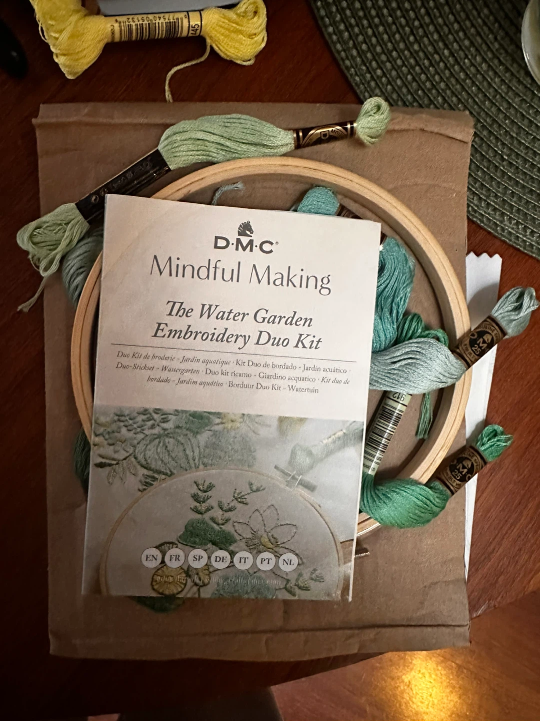 DMC Mindful Making The Water Garden Embroidery Duo Kit