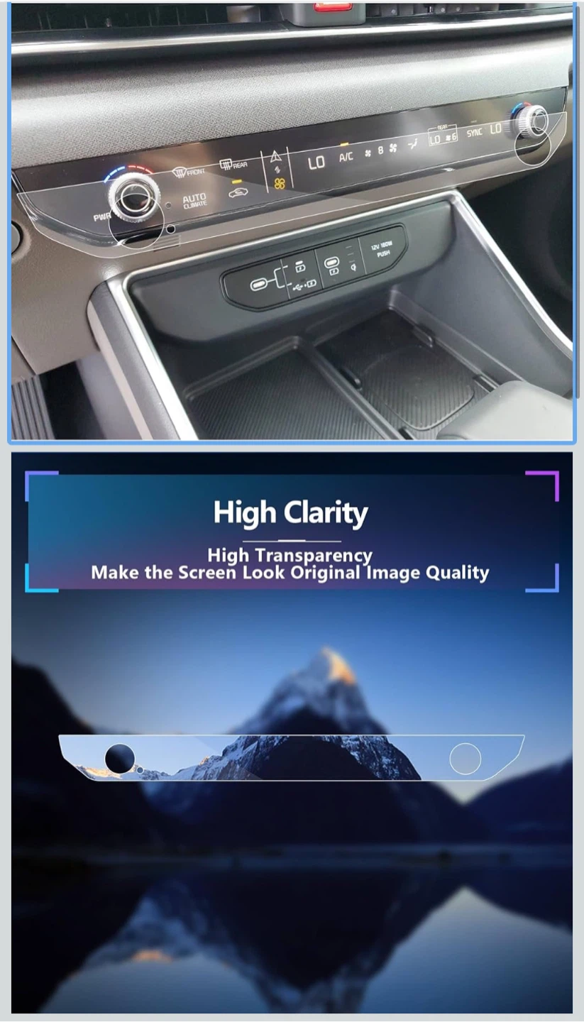 SXCYY 2PCS Screen Protector for Kia K5 2025 Climate Control - photo 3