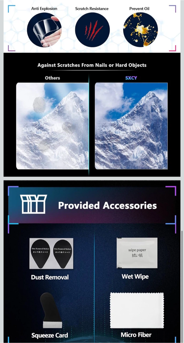 SXCYY 2PCS Screen Protector for Kia K5 2025 Climate Control - photo 5