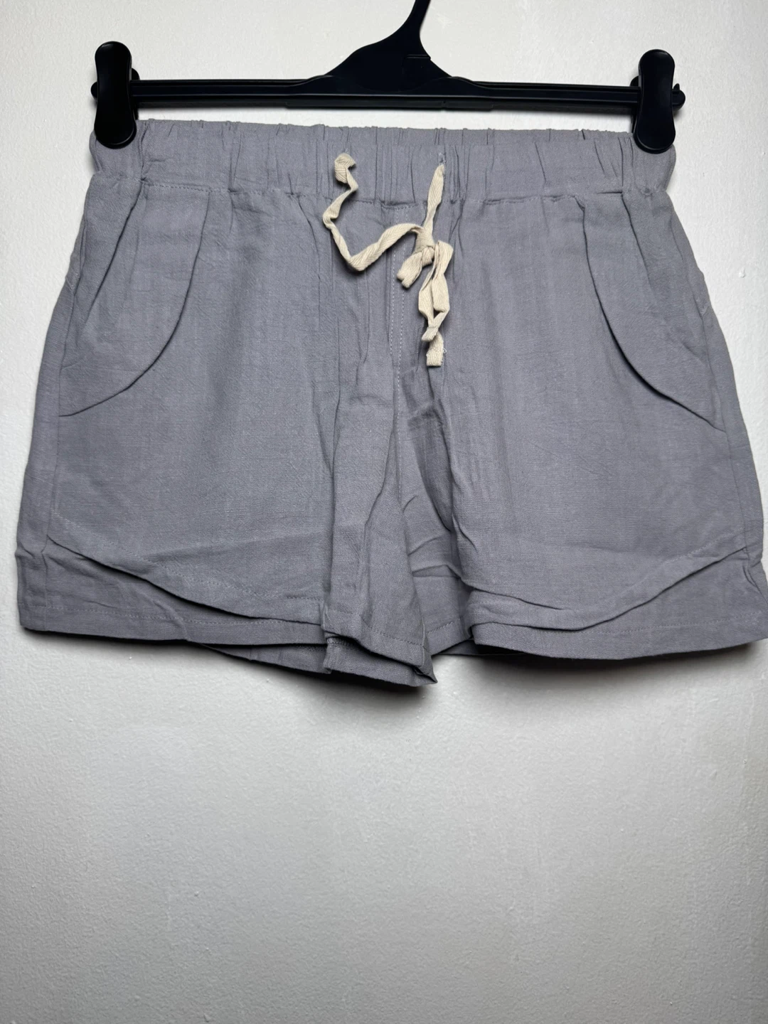 Gray Drawstring Shorts - Size M