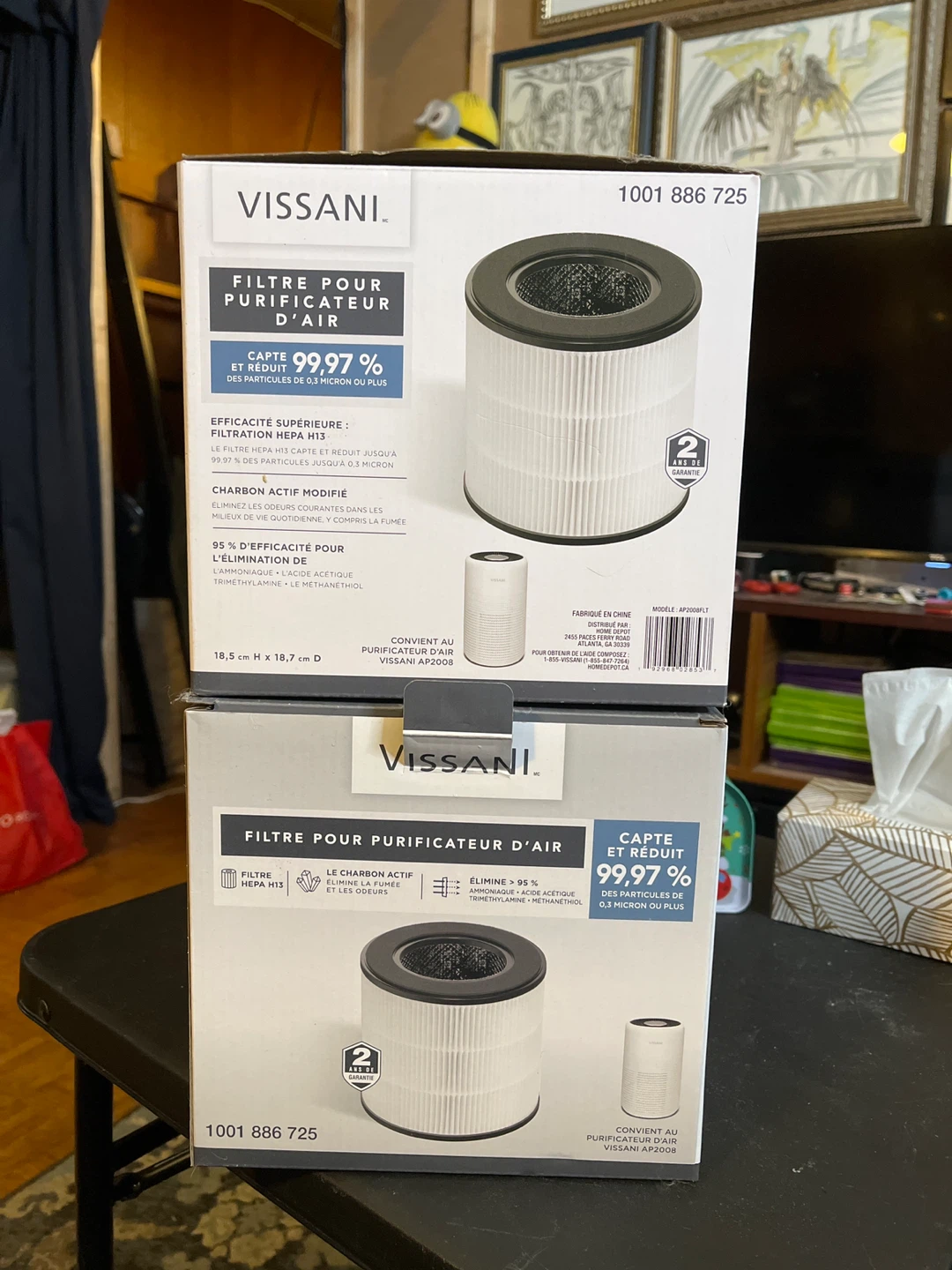 2 VISSANI Air Purifier Filter HEPA H13