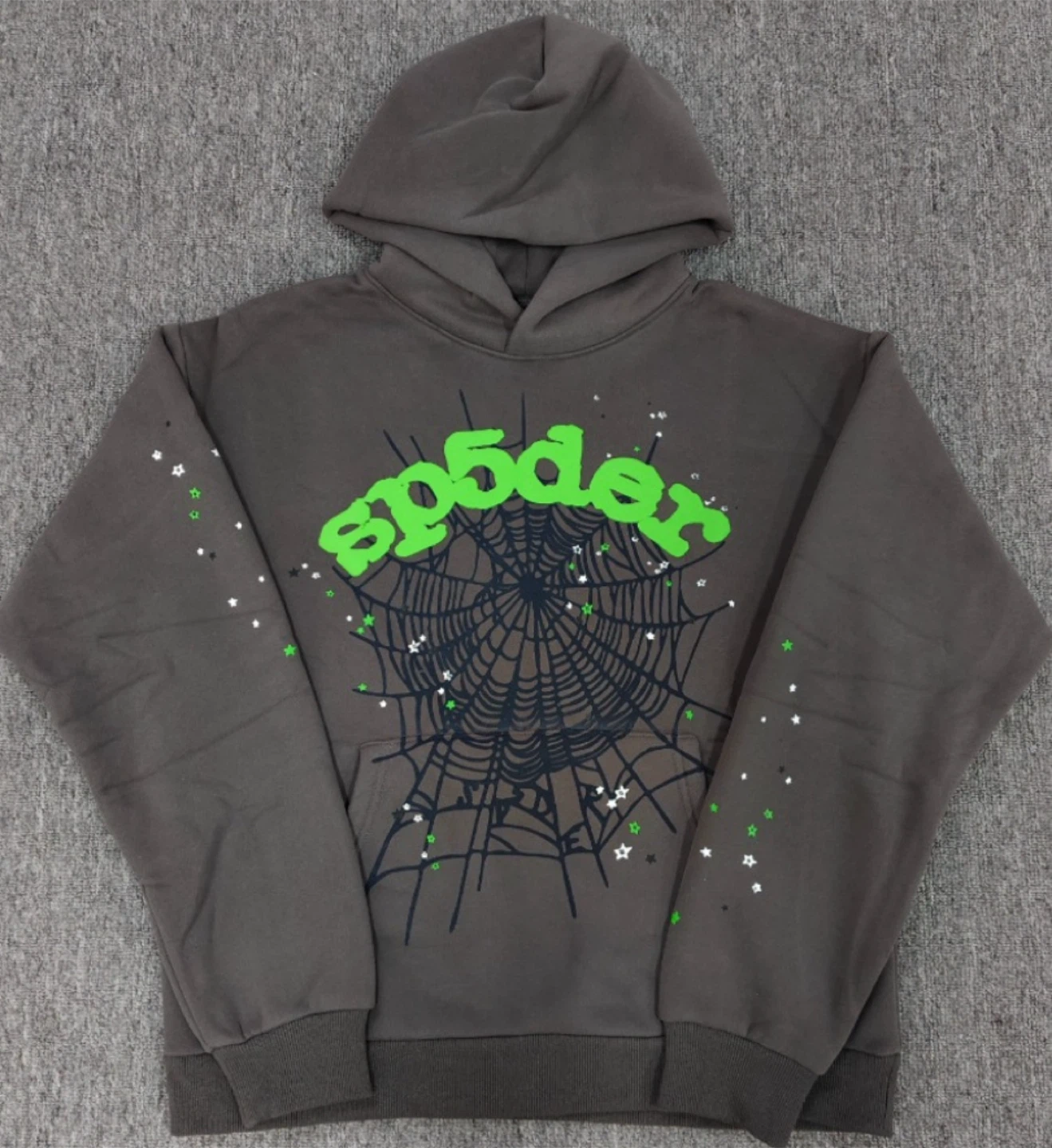 Sp5der Spider Web Hoodie - Grey
