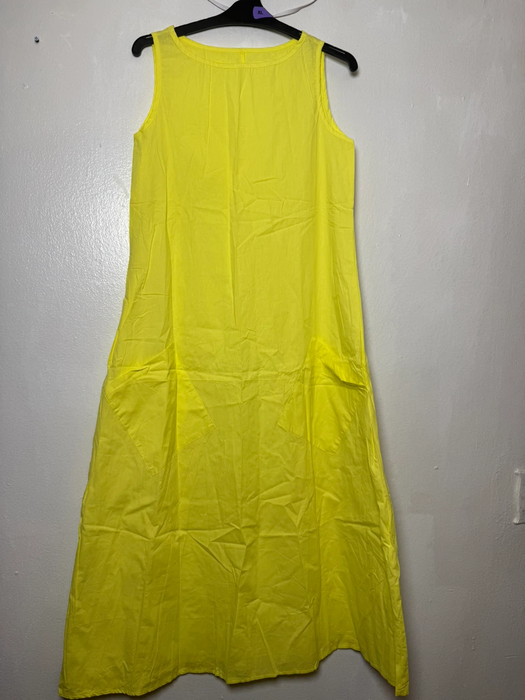 FRODIO Yellow Sleeveless Maxi Dress