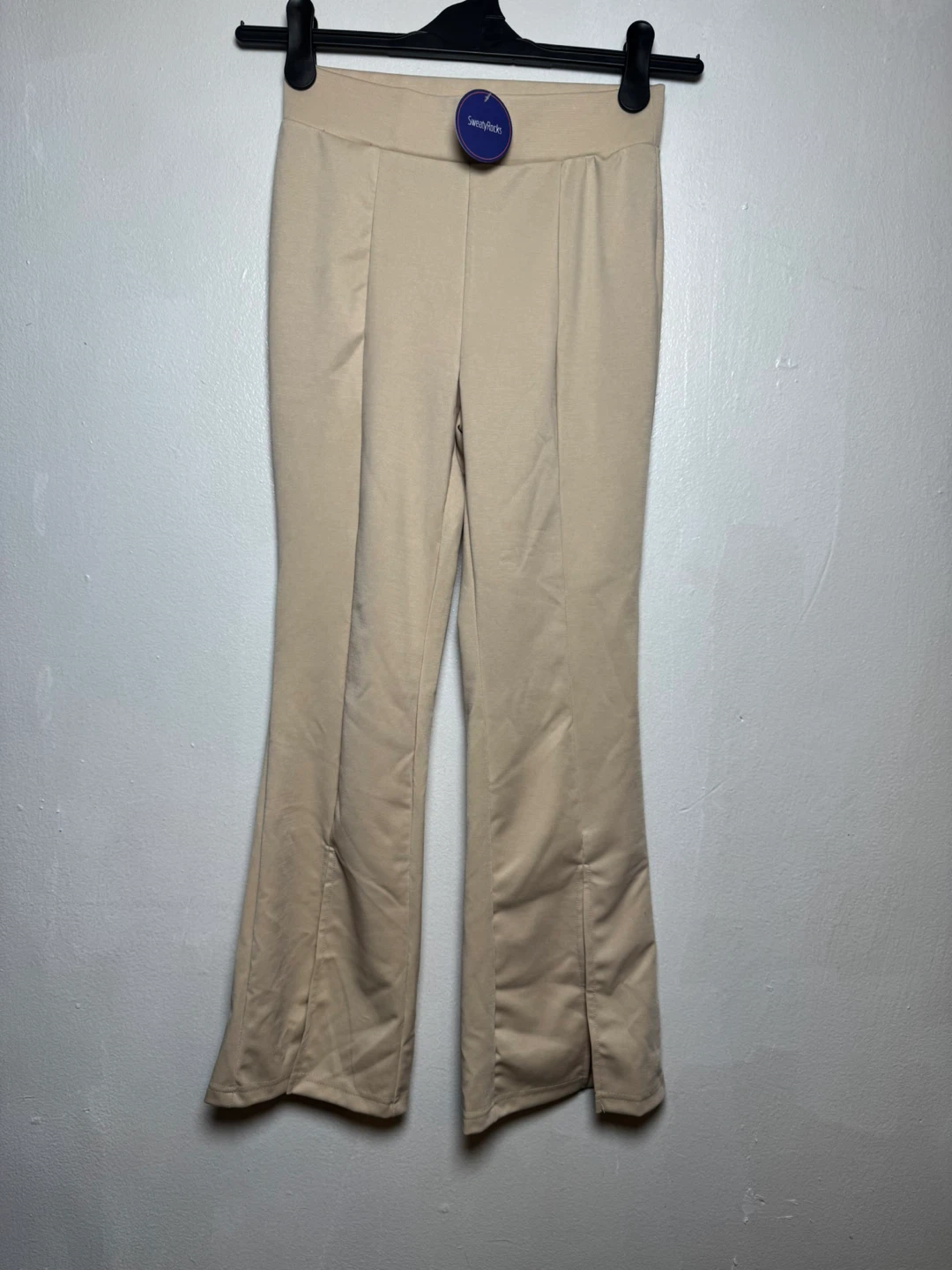SweatyRocks Beige Flare Pants Size S