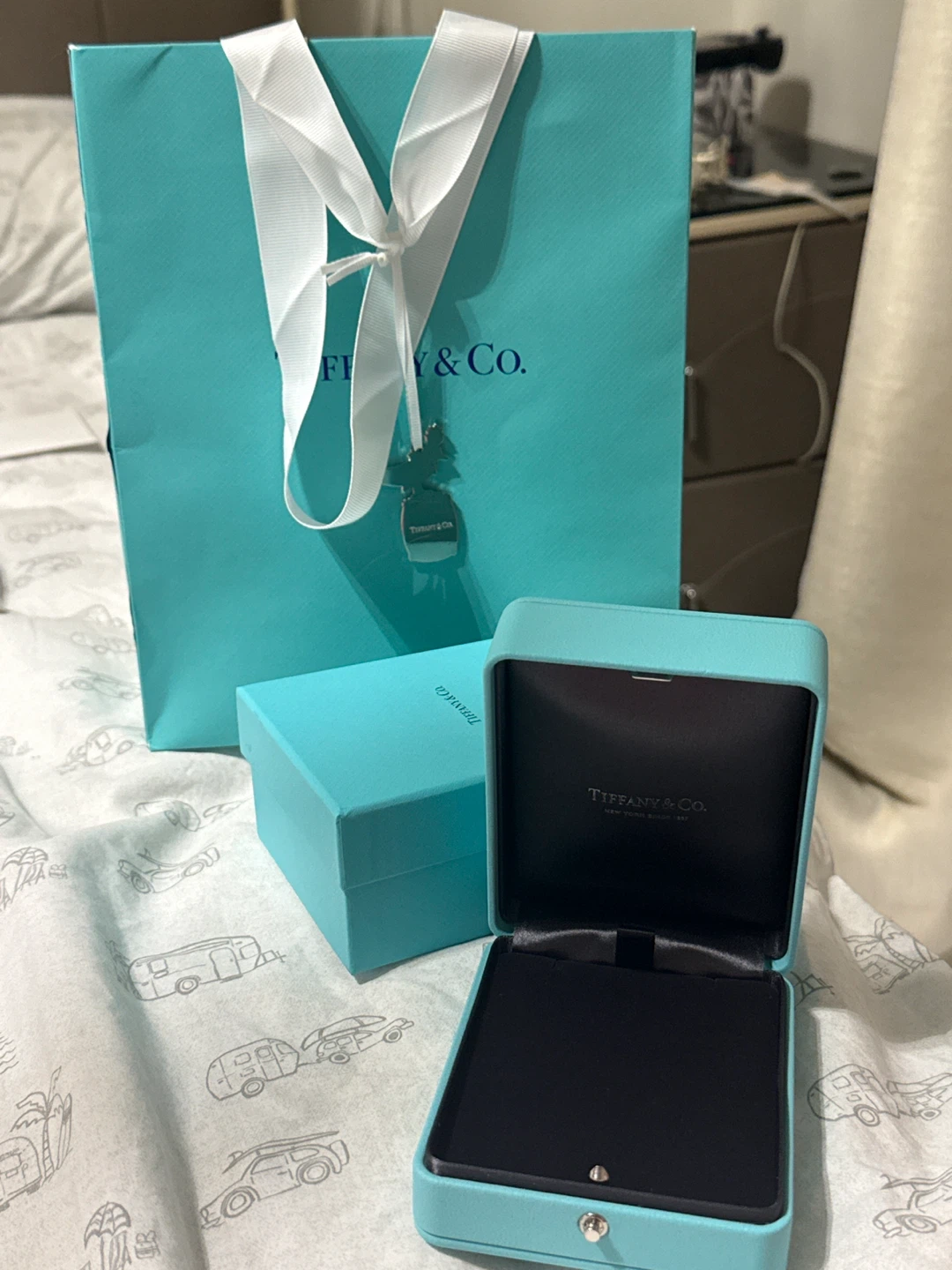 Tiffany & Co. Jewellery Travel Box and Bag Authentic! - photo 3