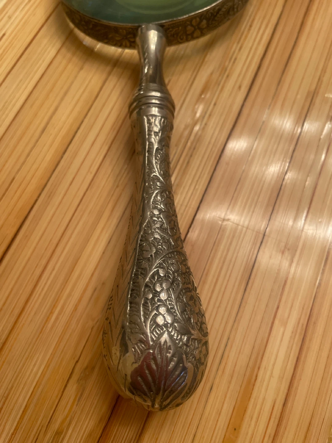 Ornate Metal Magnifying Glass with Decorative Handle - photo 2