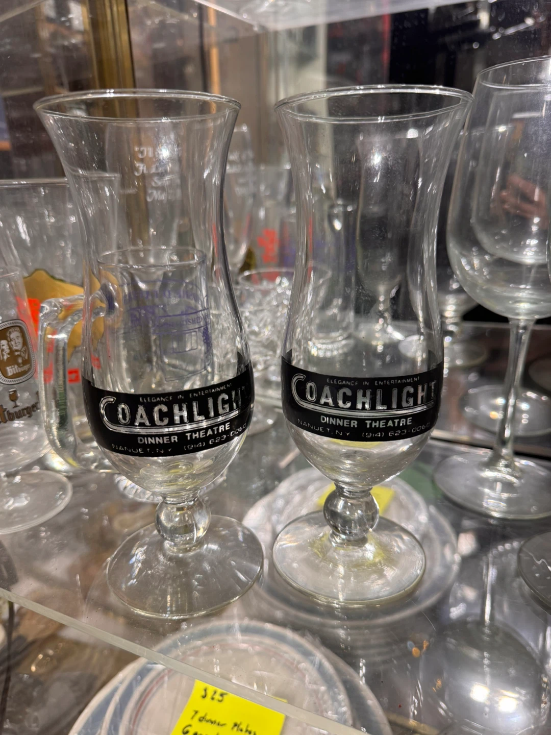 Coachlight Dinner Theatre Cocktail Glasses - Set of 2
