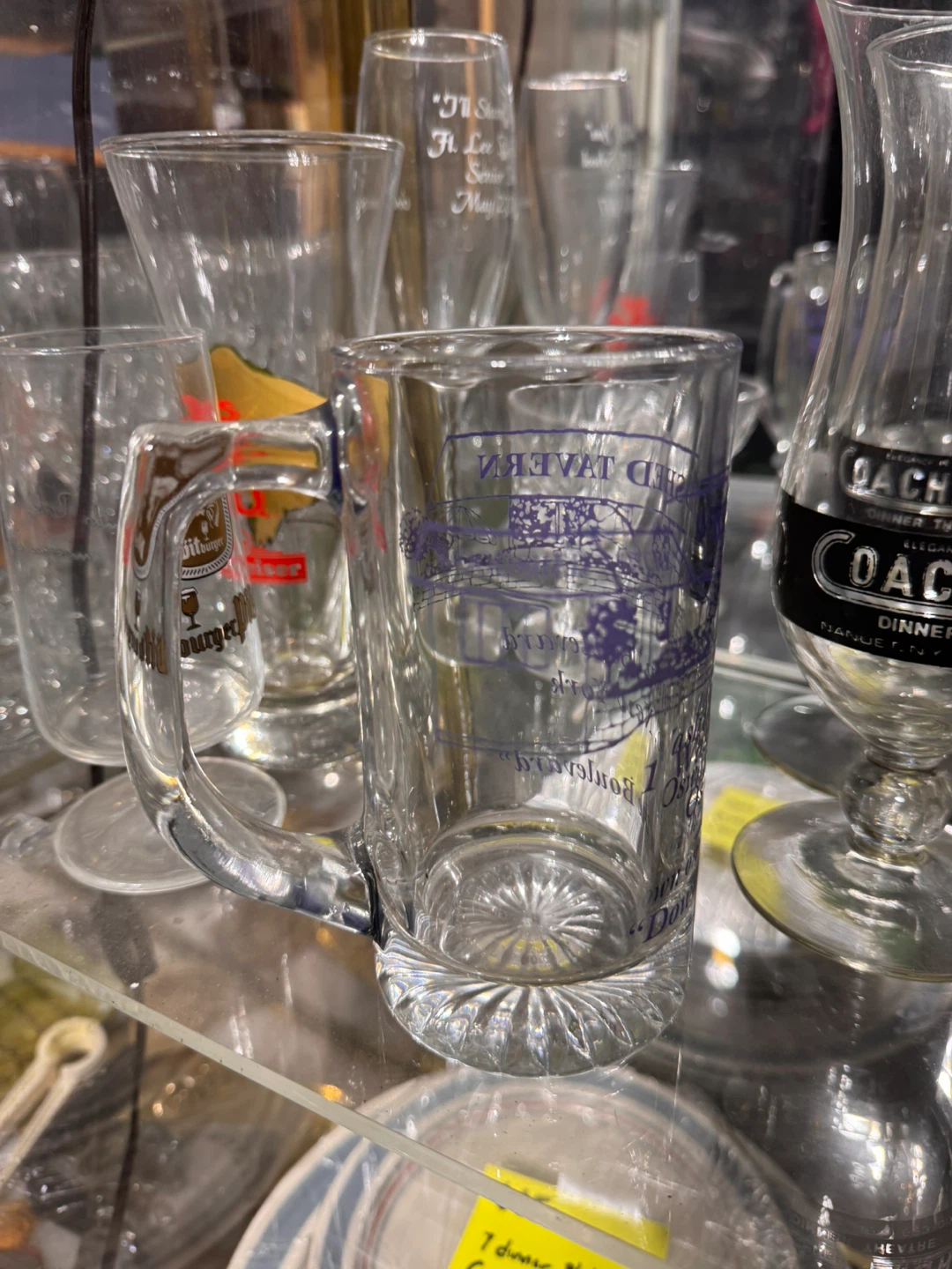 Red Tavern Glass Mug