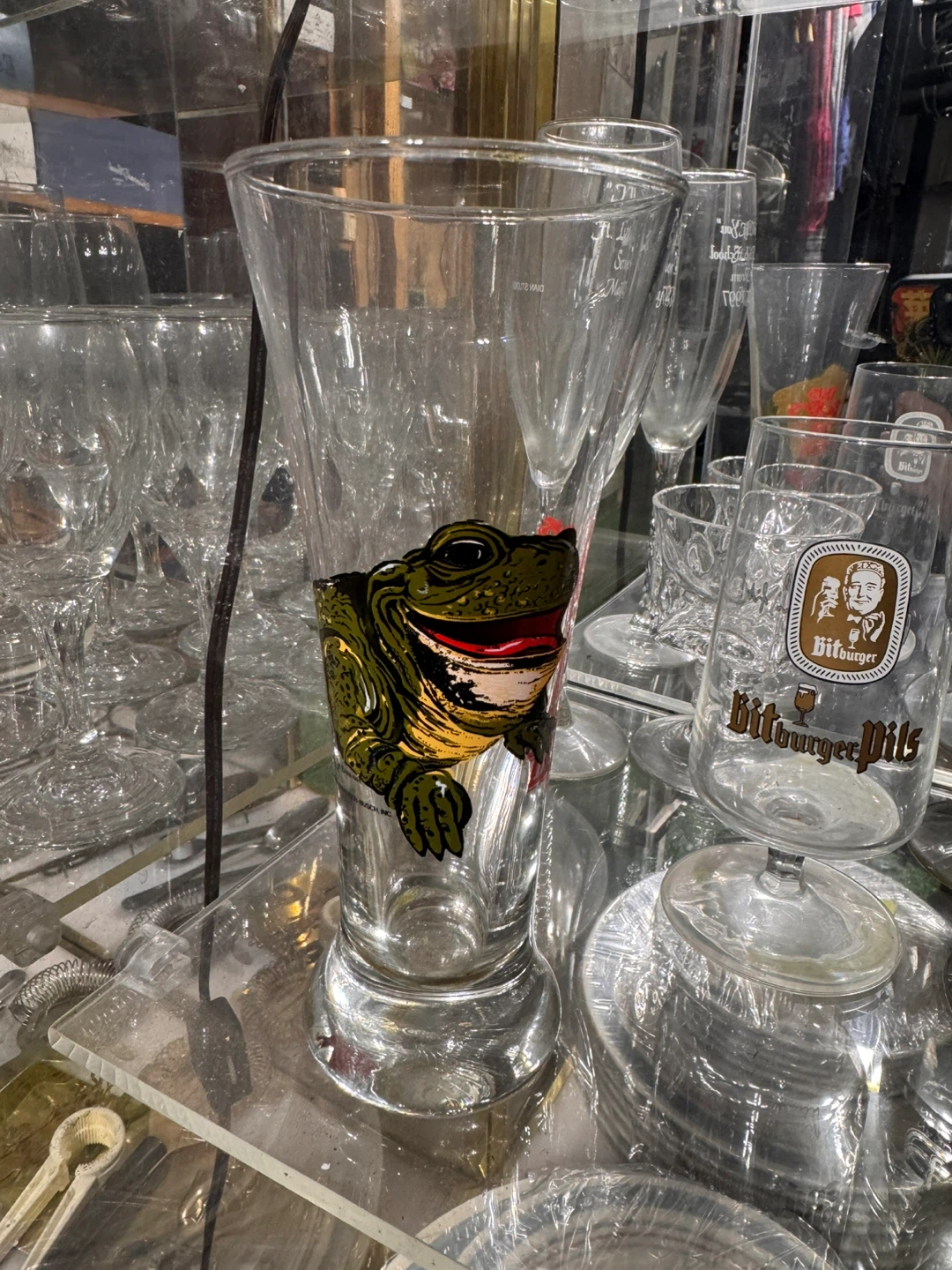 Budweiser Glass "This Bud's For You" Frog Design