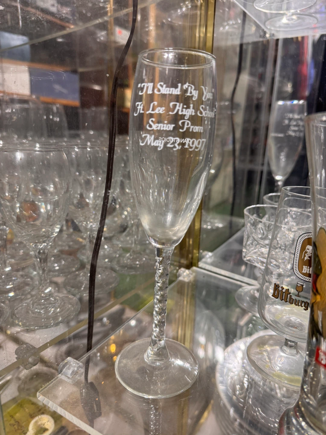 Ft. Lee High School Senior Prom 1997 Commemorative Glass