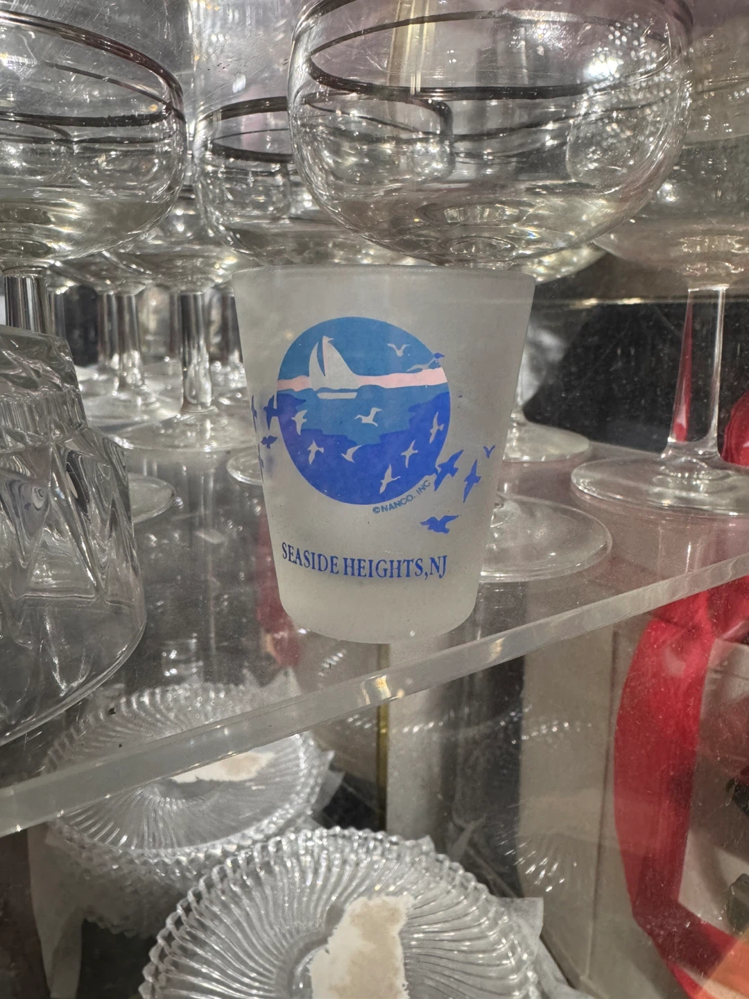 Seaside Heights NJ Frosted Shot Glass