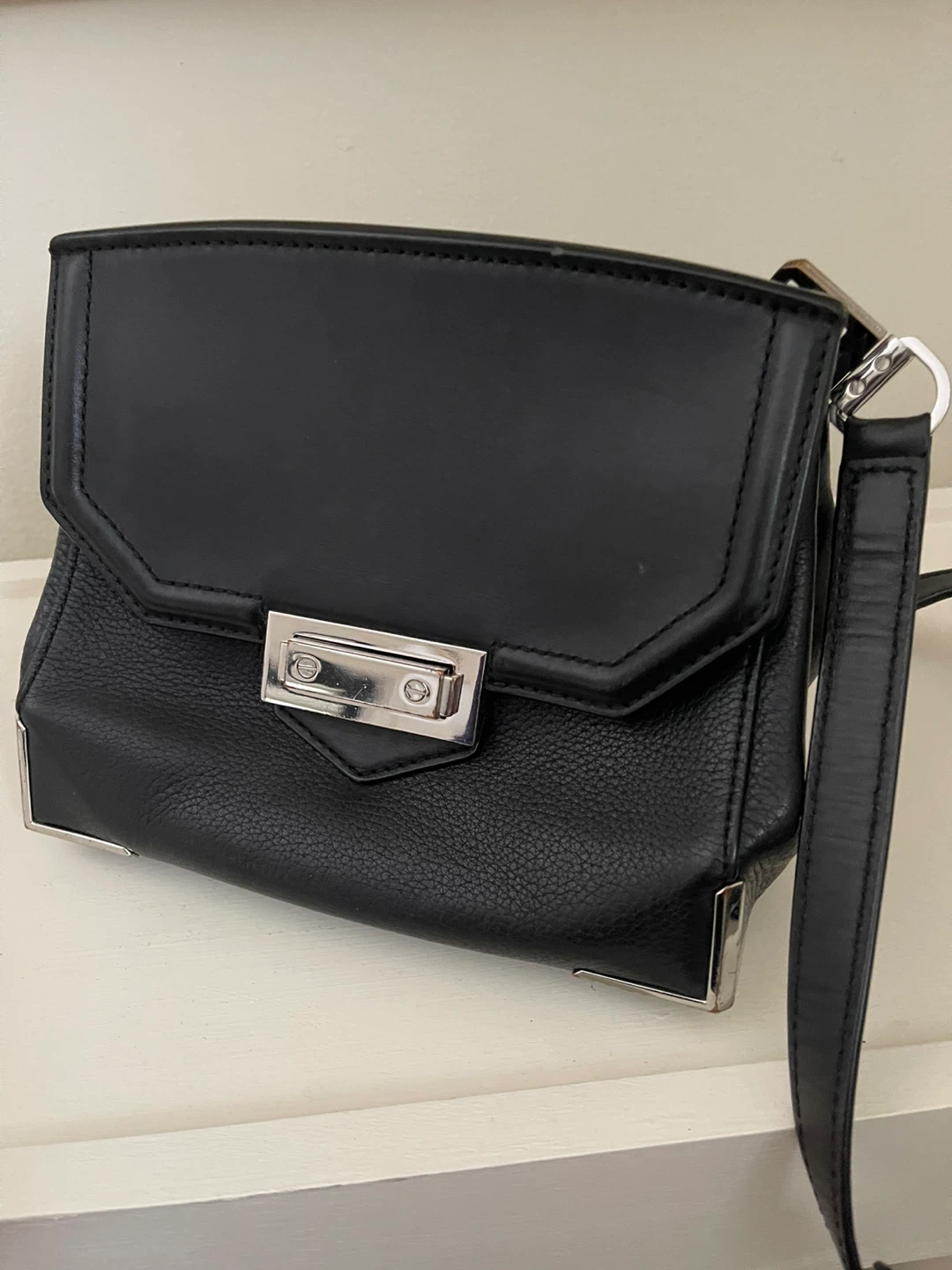 ALEXANDER WANG Marion Prisma Black Leather Bag - photo 3