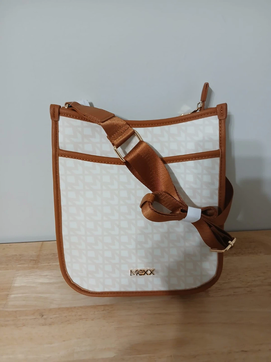 Sac bandoulière Mexx blanc et brun