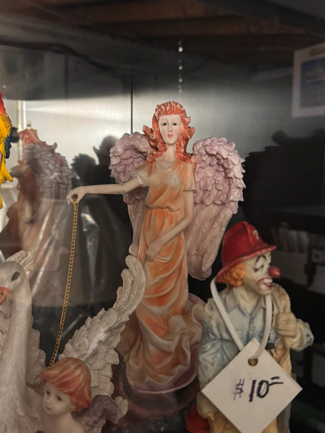 Angel and Swan Figurine Set